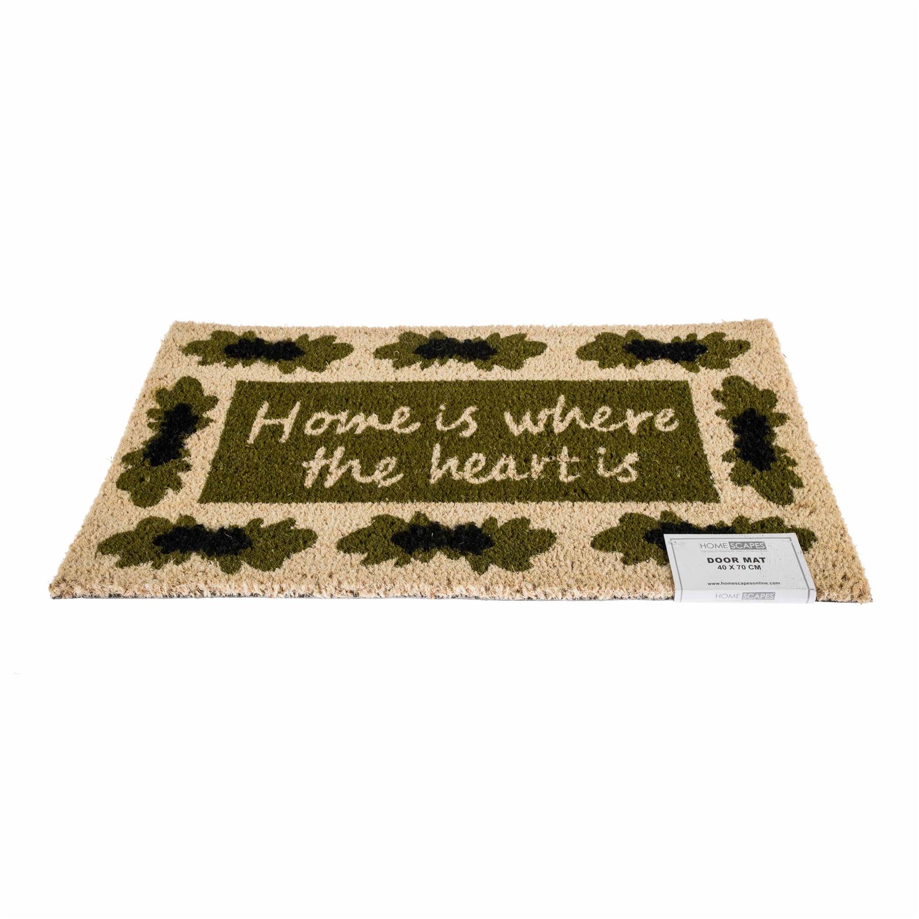 Novelty Natural Coir Door Mat Heavy Duty Indoor Outdoor Floor Entrance