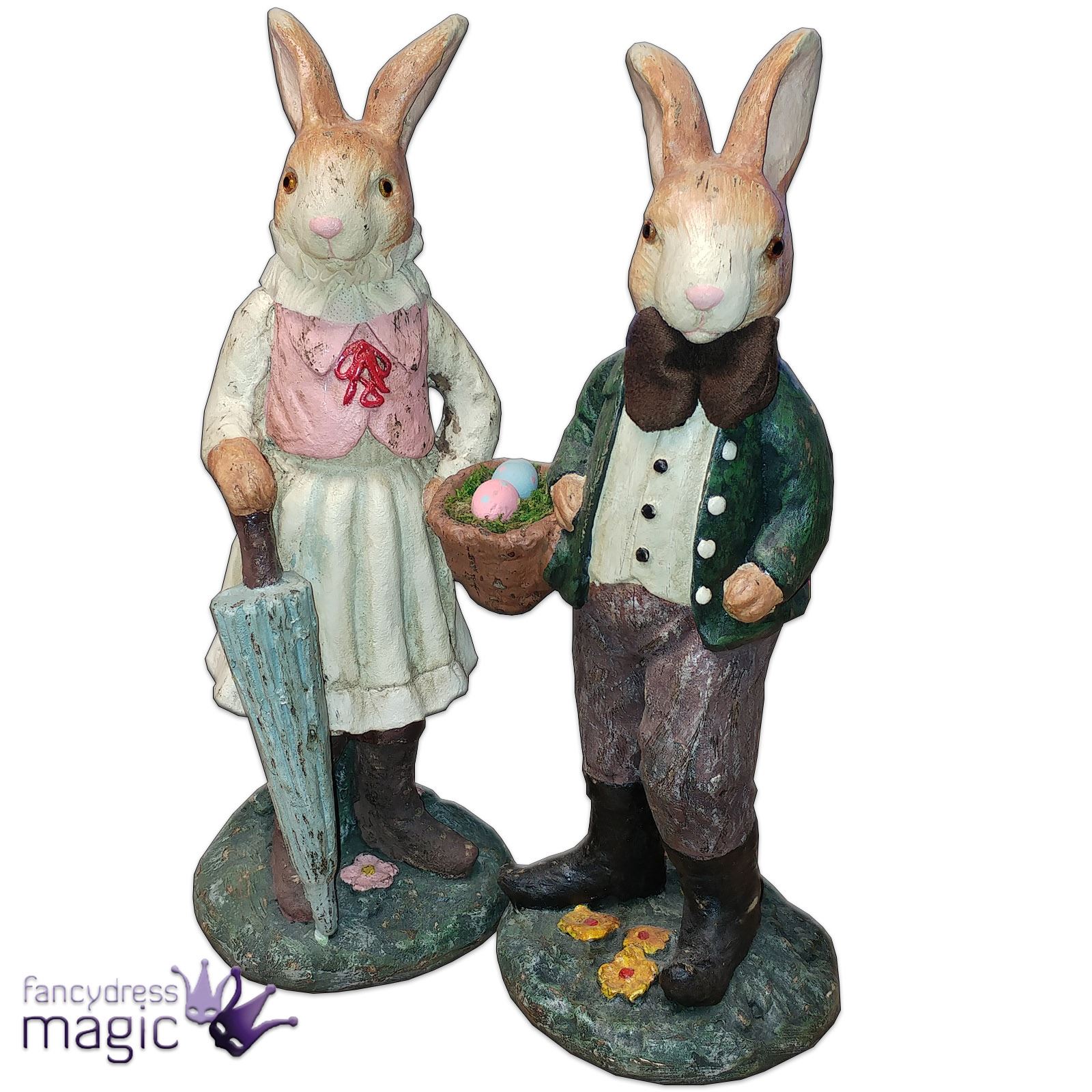 Gisela Graham Easter Bunny Rabbit Vintage Figurine Ornament Home