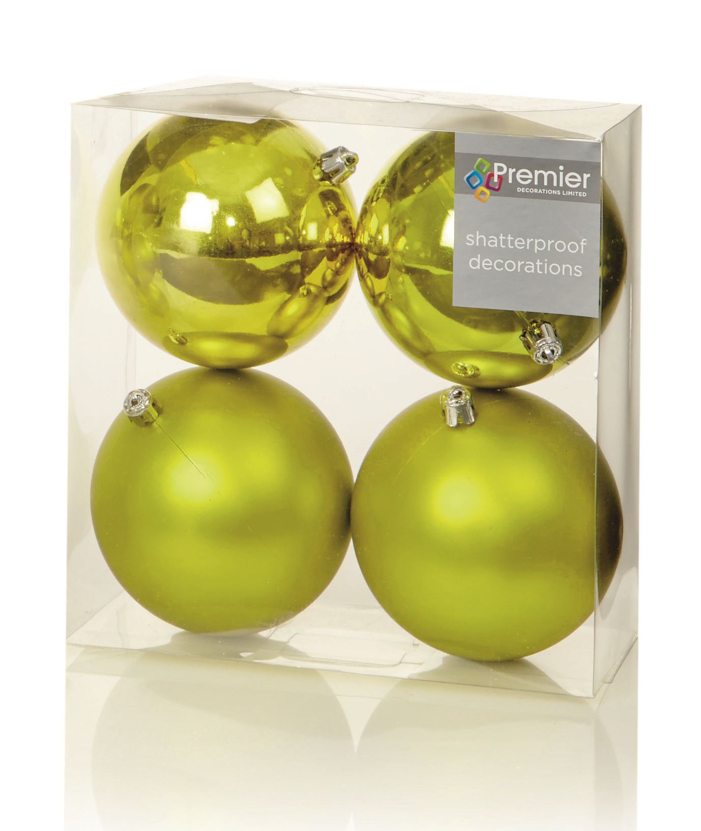 4 10cm Large Baubles Bauble Matt Shiny Christmas Tree Hanging Decorations eBay