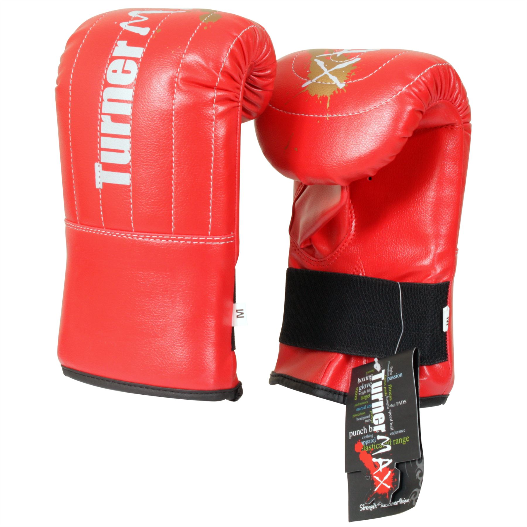 TurnerMAX MMA Boxing Bag Mitts KickBoxing Bag Mitts Muay Thai Bag Mitts Red eBay