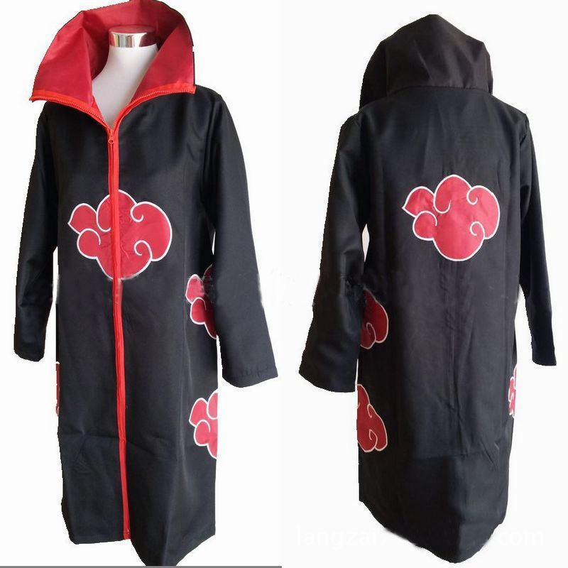UK STOCK Naruto Akatsuki Itachi Cloak Jacket Cosplay Costume Unisex | eBay