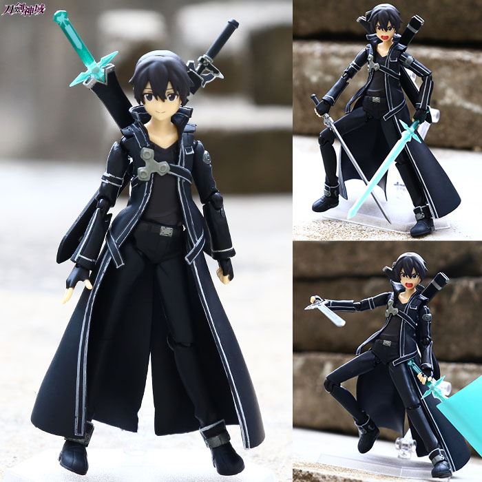 One Line Art Action : Sword art online sao kirito asuna sinon action figure