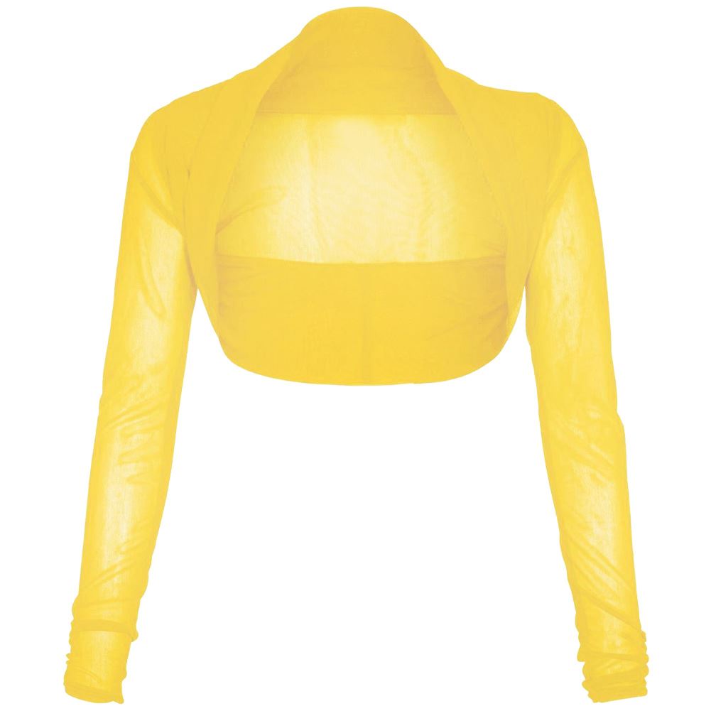 thumbnail image 2 of Women's Sheer Mesh Bolero Shrug - 3/4 Sleeve Lace Cardigan Crop Top 438143 2 of 11