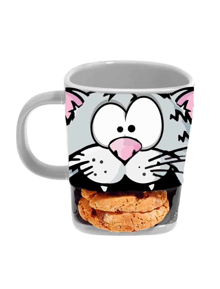 Brew Buddies Novelty Mug Tea Coffee Cup Biscuit Holder Snack eBay