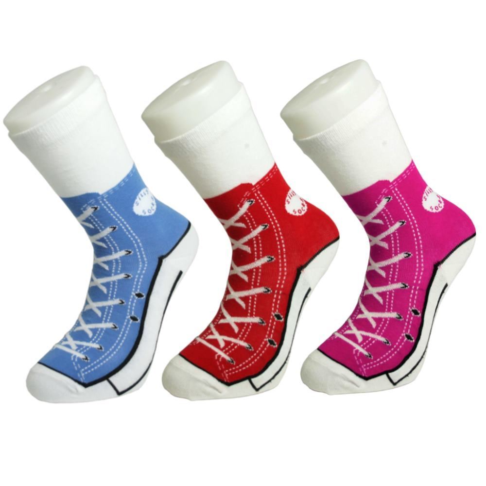 Silly Sneaker Socks Unisex Novelty Socks Style Cotton Socks Fun Gift