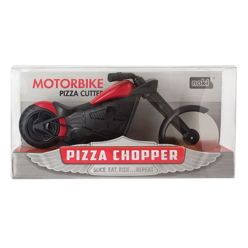 Noki Pizza Chopper Motorbike Novelty Pizza Cutter Stainless Steel