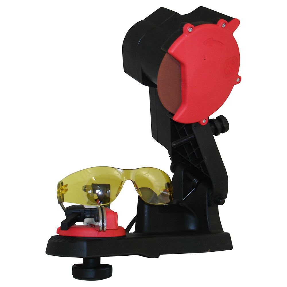 Electric Bench Chainsaw Blade Saw Chain Sharpener Grinder & Safety Glasses eBay
