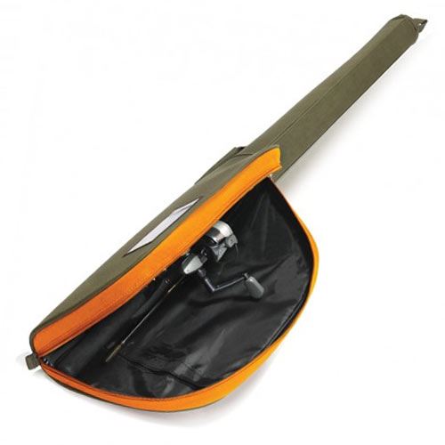 New Allen Spinning Fishing Rod and Reel Case 57"x3" Green/Orange 1654