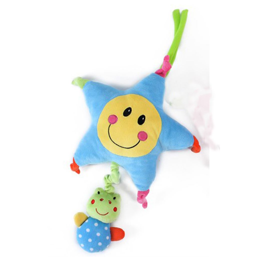 Baby First Steps Pull Cord Musical Hot Air Balloon Plush Toy for 6mths