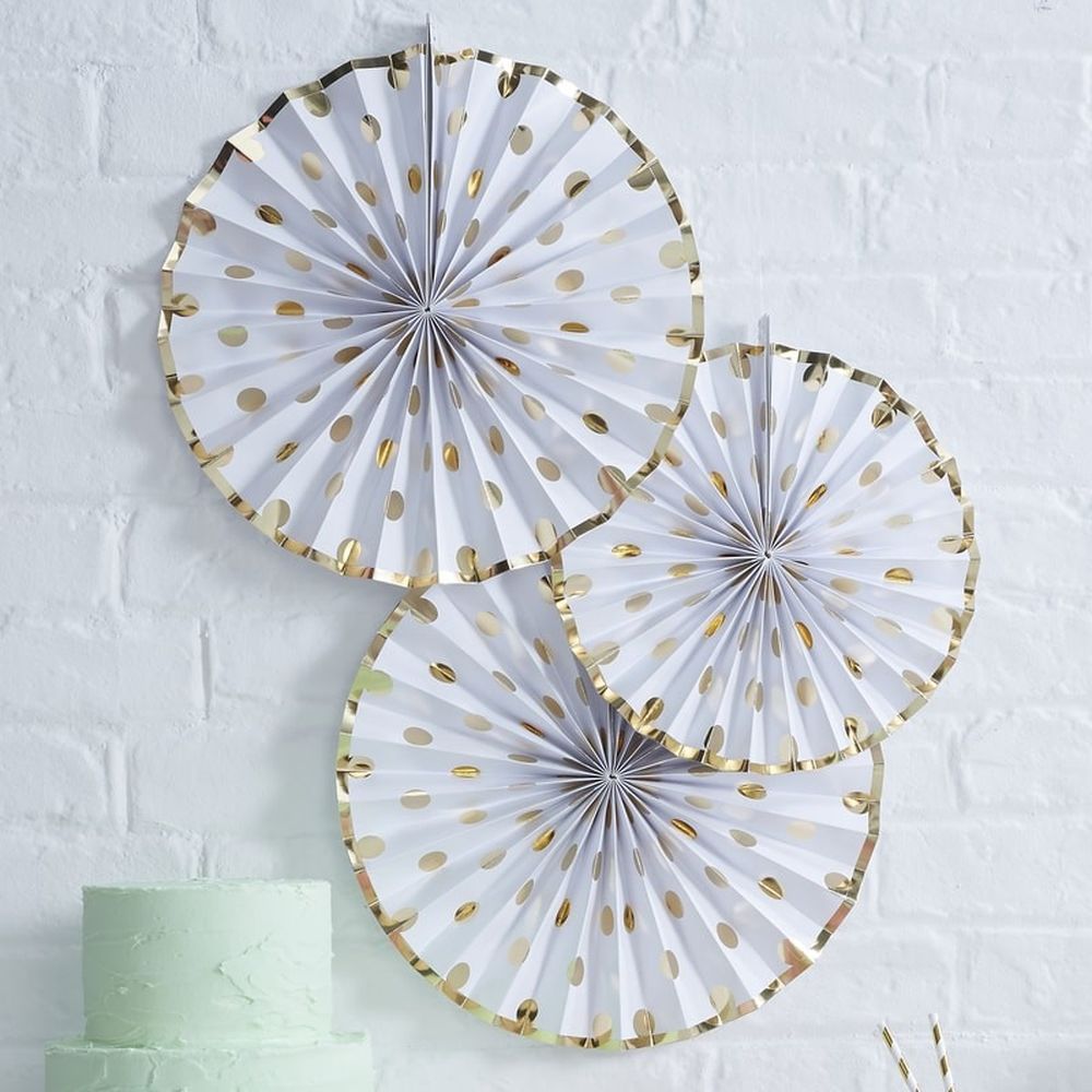 Ginger Ray Paper Fan Pinwheel Decorations Birthday Weddings Party eBay