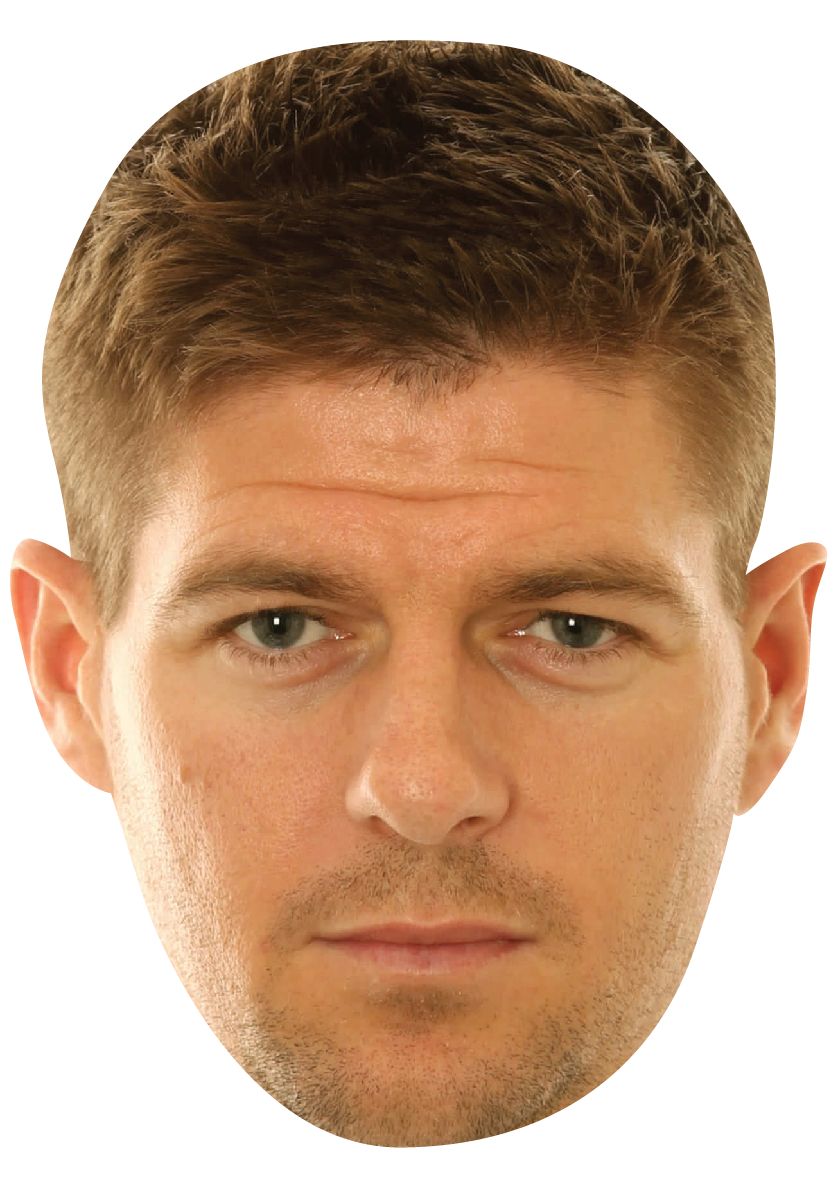 Footballer Face Mask Fancy Dress Costume Maskarade FIFA 2014 Rooney