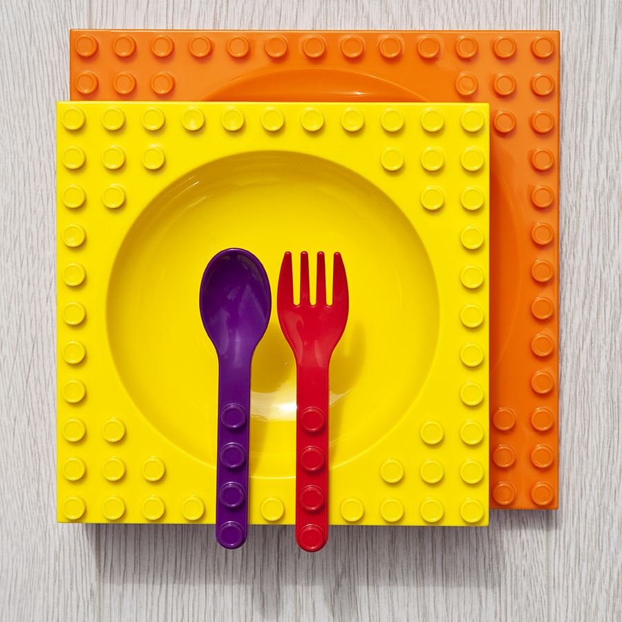 Placematix Interlocking Kids Tableware Set Plate Bowl Cutlery eBay