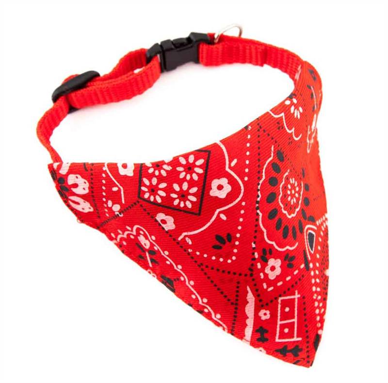 Adjustable Bandana Collar for Dogs Puppy Pet Products Fabric Collars