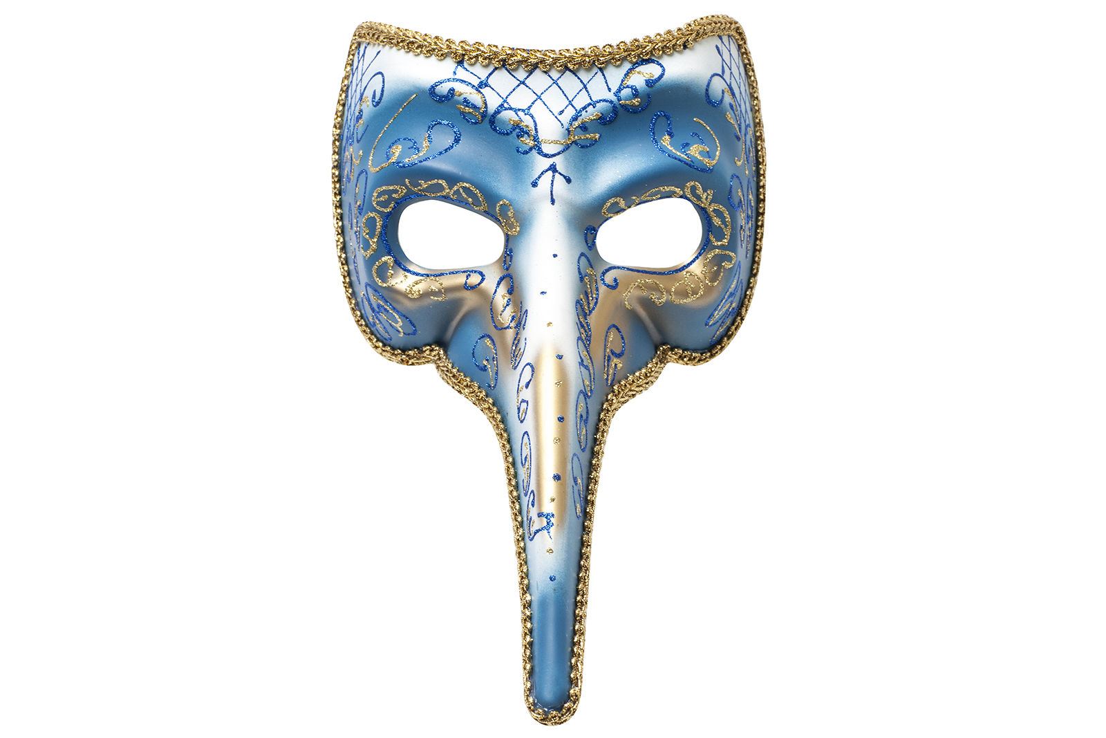 Maschera Veneziana Uomo Per Carnevale E Halloween - Stile Gotico, Regolabile, 17x12 Cm - Foto 6