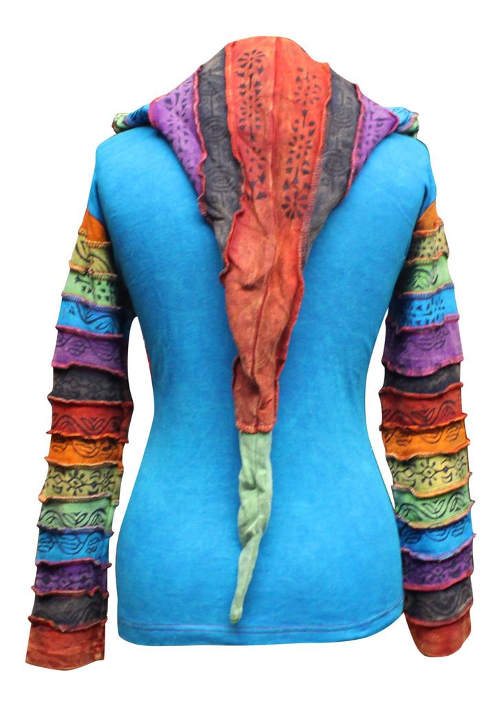 sun patchwork hippy boho pointy hoody cardigan punky sun patchwork hippy boho pointy hoody cardigan punky