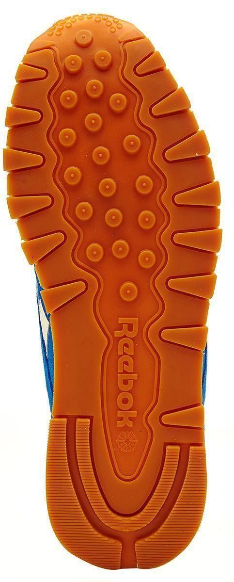 Reebok Classic leather suede retro trainers blue & white V55546 - Picture 13 of 33