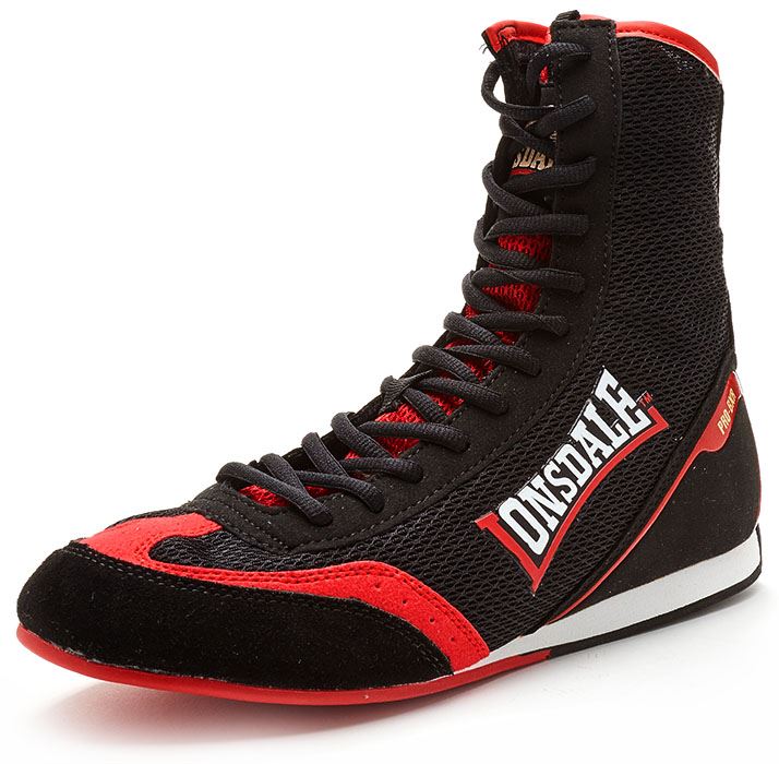 Lonsdale Mitchum Boxing Boots in Blue & Red LMA442 eBay