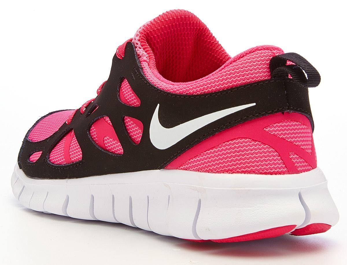 nike free run 2 black ember pink women's running shoe
