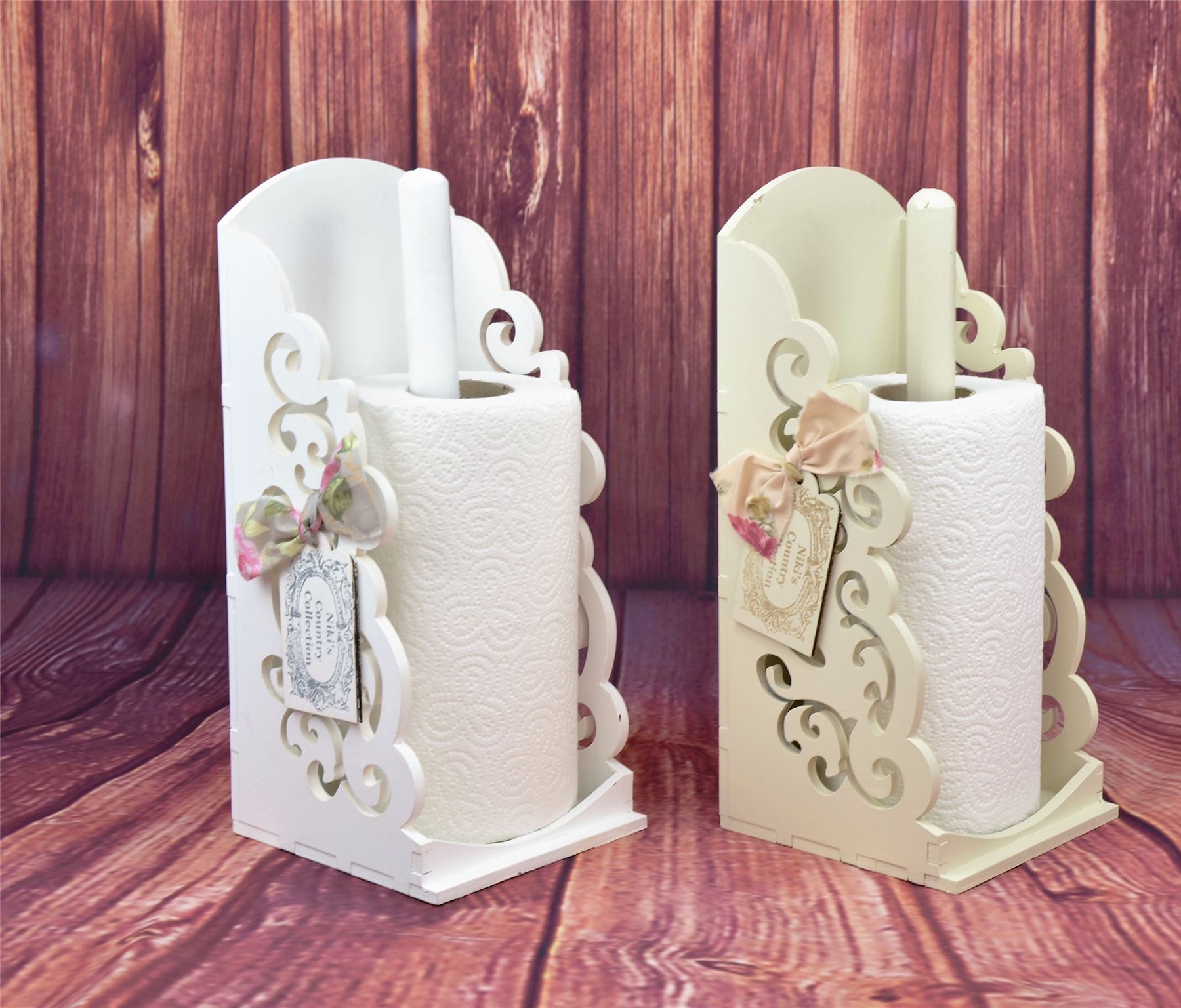 vintage shabby chic wooden kitchen towel paper holder roll dispenser white beige ebay vintage shabby chic wooden kitchen towel paper holder roll dispenser white beige ebay