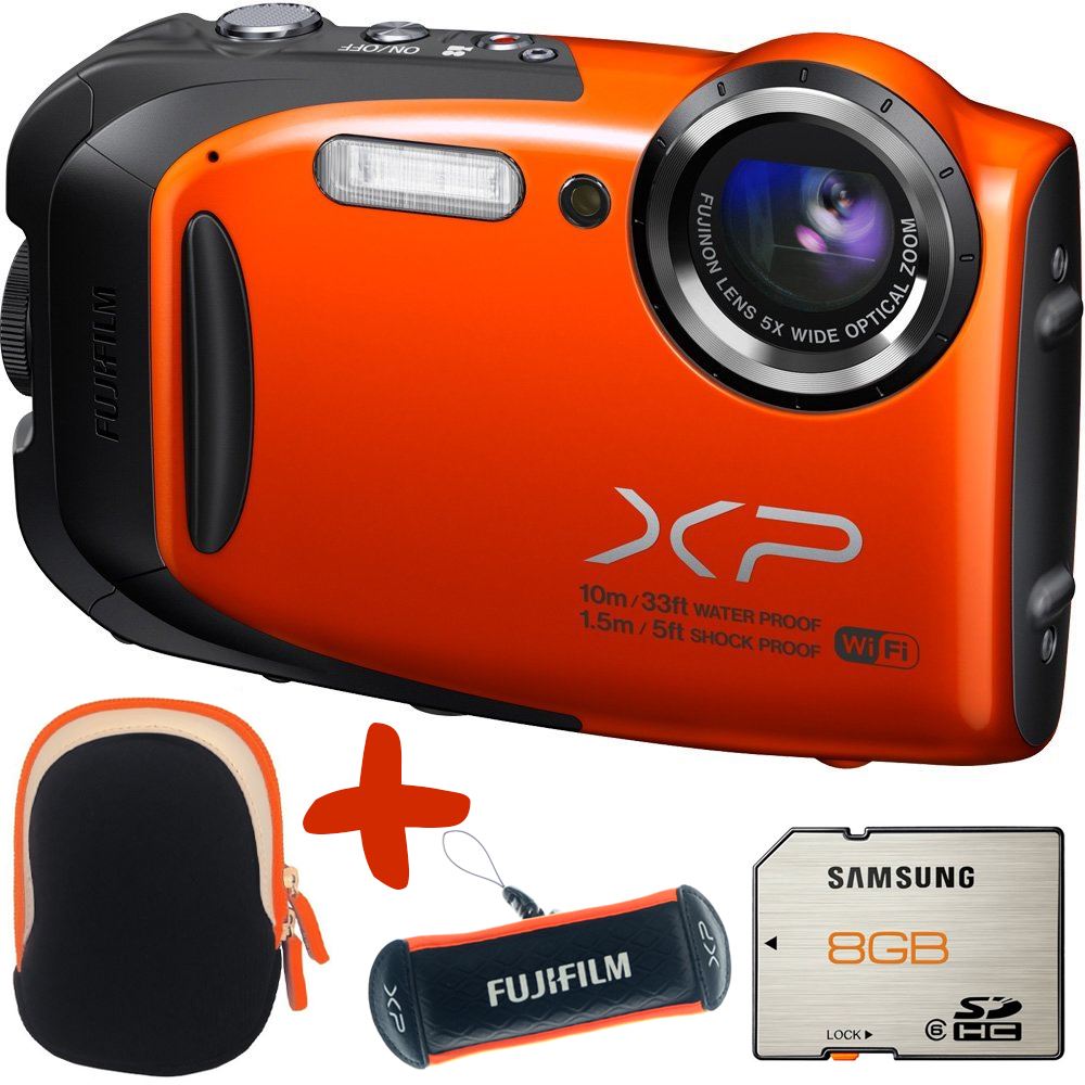 Fuji XP70 Waterproof Digital Camera Tough Scuba Action Camera Bundle, WiFi, 16MP eBay