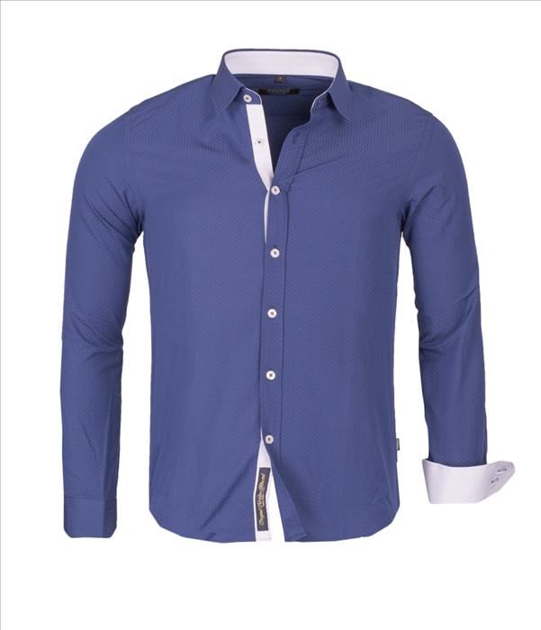 mens long sleeve shirt with contrasting cuffs