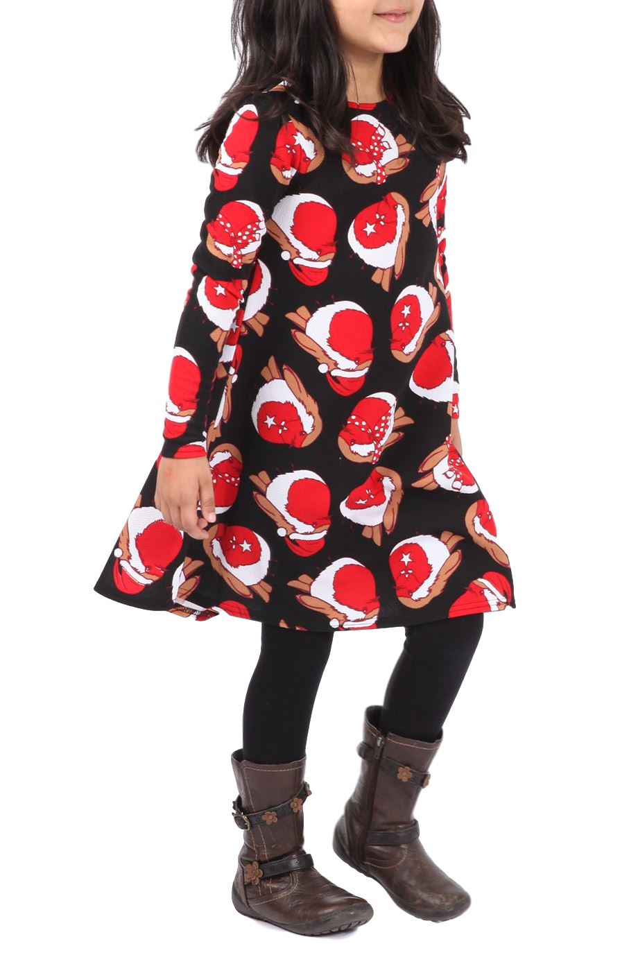 kids girls dress up christmas xmas party swing dress kids girls dress up christmas xmas party swing dress