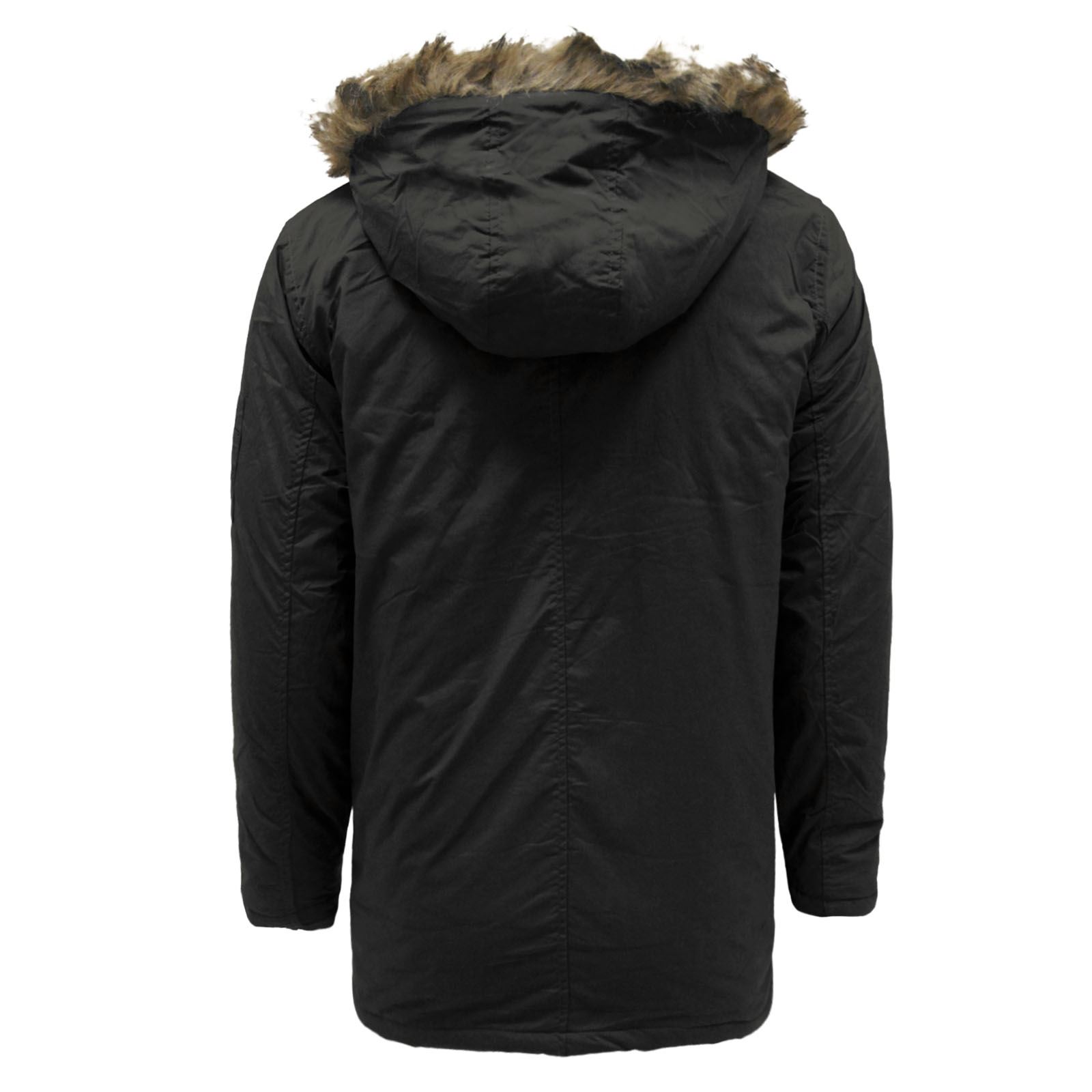 Winter Jacket Fur Hood By Sixth June Navy Best Winter Coats For Men
