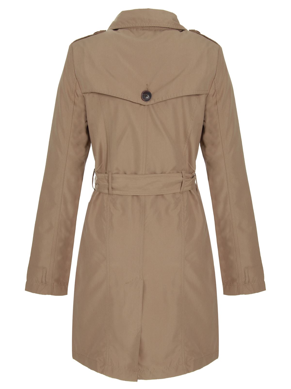 Ladies Womens Jacket Trench Mac Double Breasted Buckle Belted Coat eBay