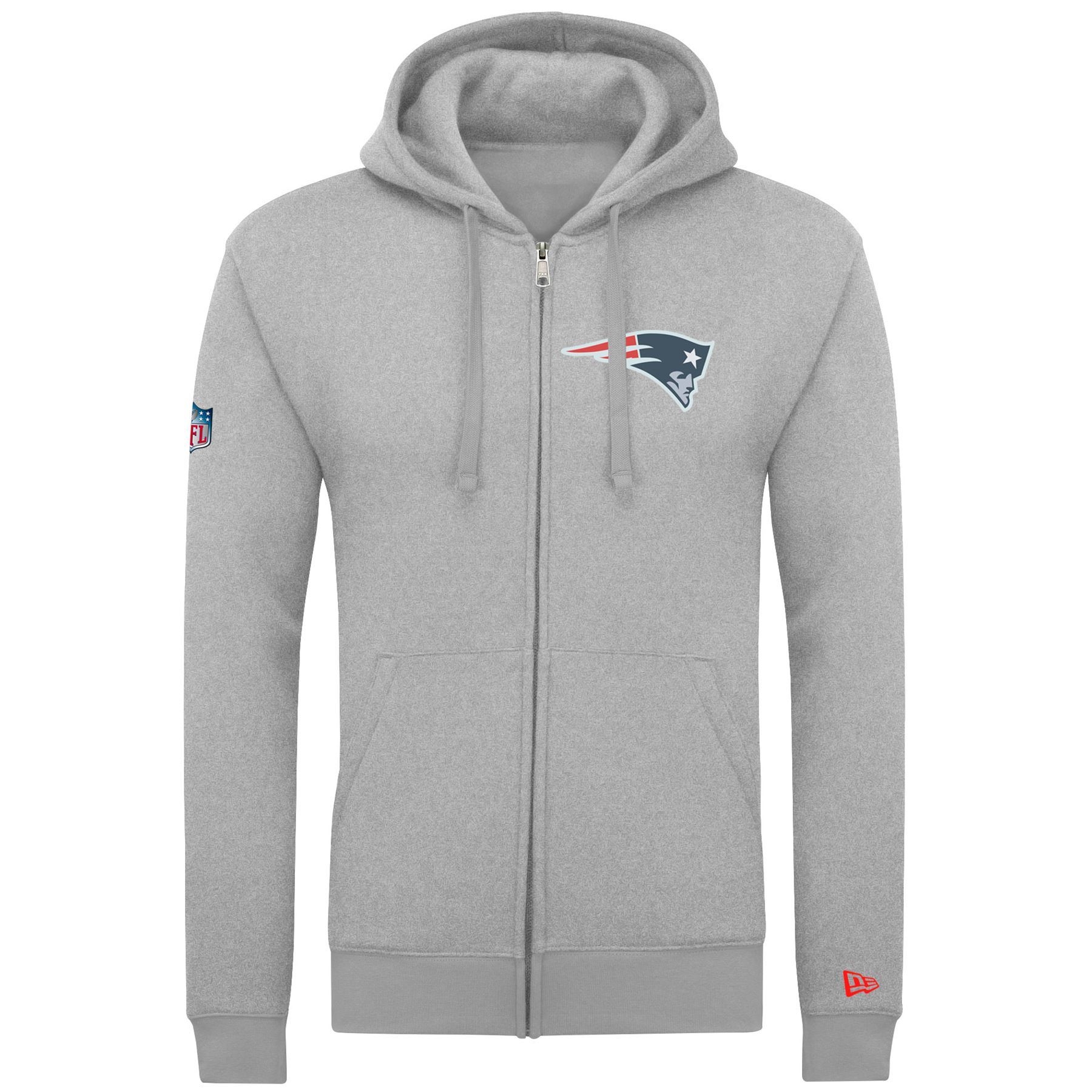 Mens Womens NFL England Patriots Printed Fleece Zip Up Hoodie Casual