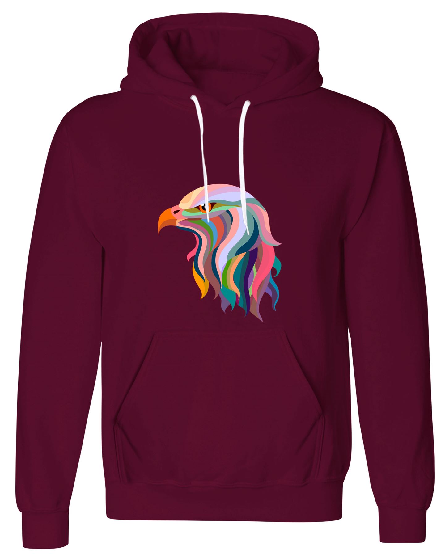 Womens Mens Amazing Colorful Eagle Print Pullover Fleece Hoodie Sweatshirt Lot | eBay