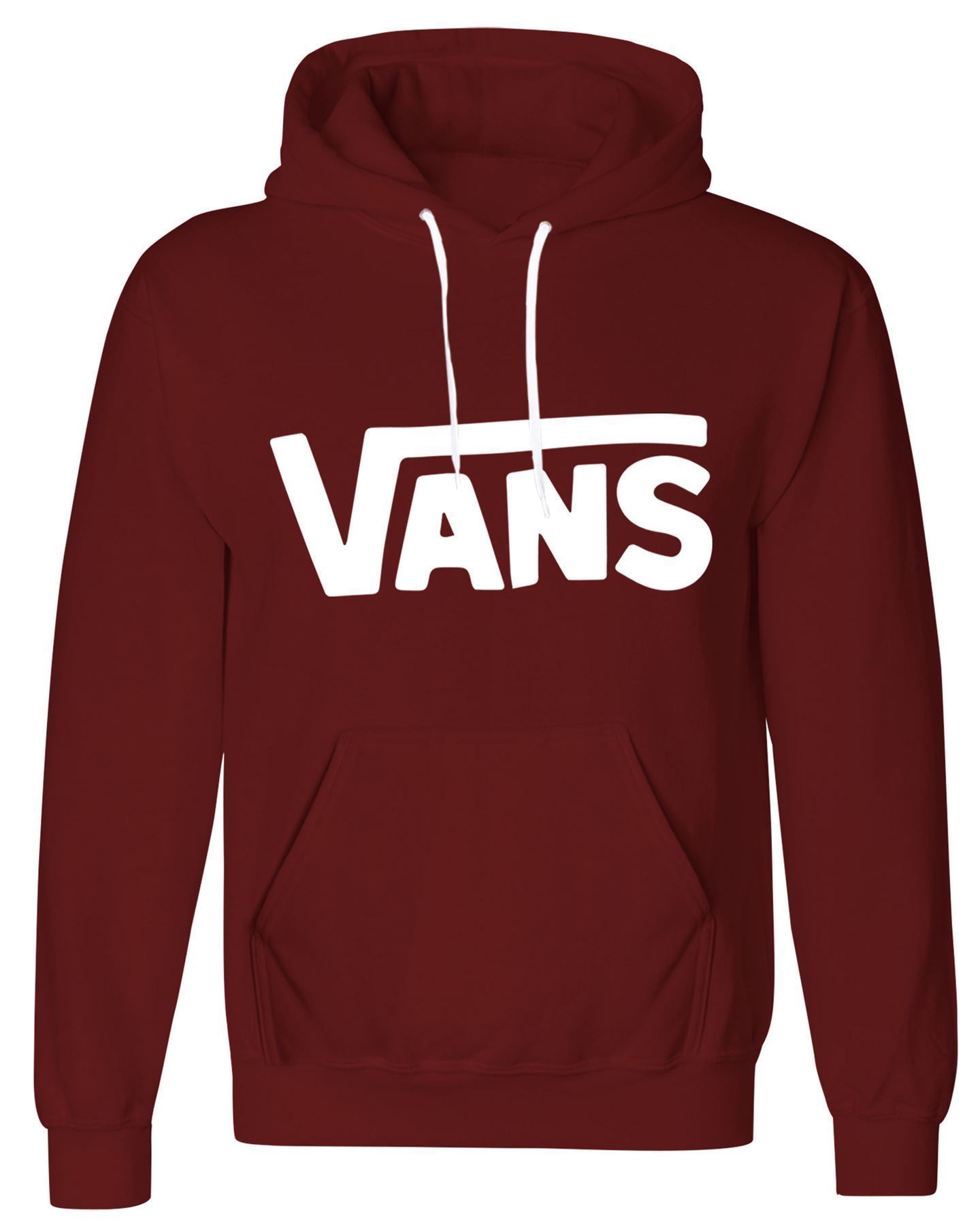 mens womens classic vans logo printed pullover fleece wine small hoodie ebay mens womens classic vans logo printed pullover fleece wine small hoodie ebay