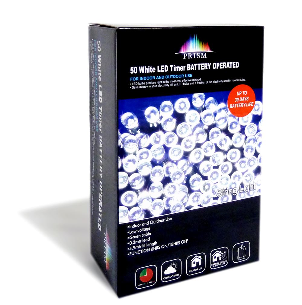 new 50 white led christmas lights timer battery operated new 50 white led christmas lights timer battery operated