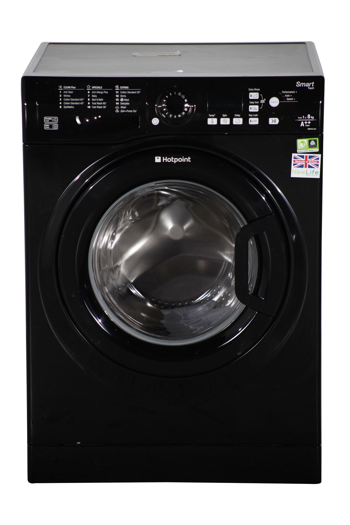 Preloved hotpoint 8kg washing machine wmfug842k black for sale in