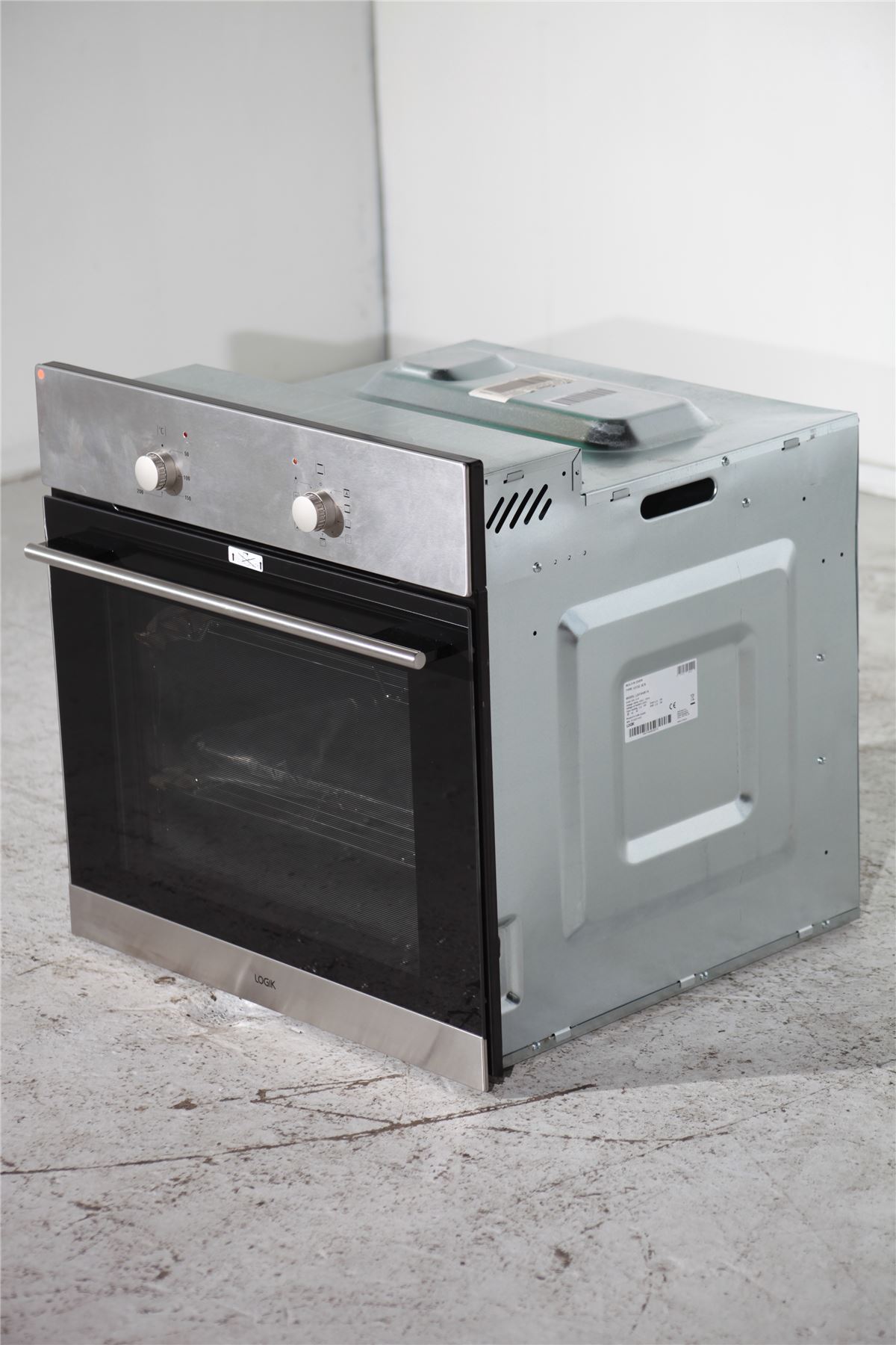 Preloved logik integrated oven lbfanx14 black & silver for sale