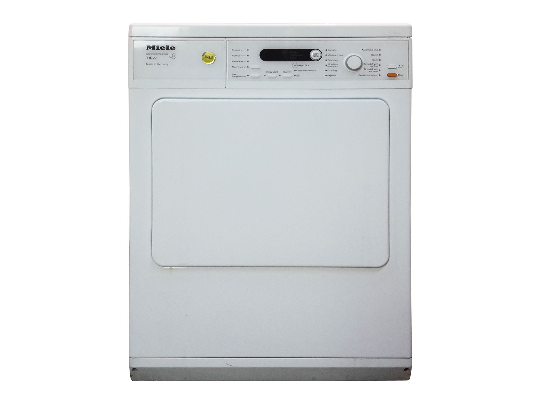 Miele T8722 Vented Tumble Dryer, 7kg Load, C Energy rating, White