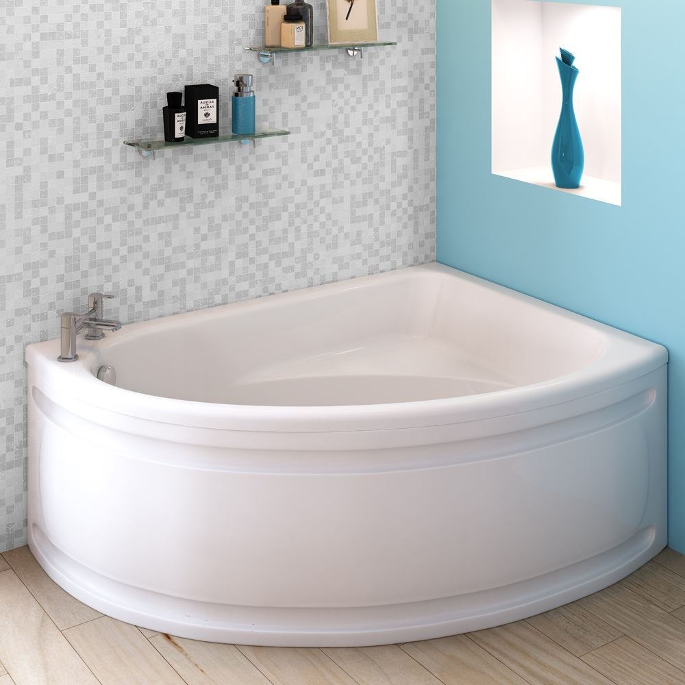 Offset Corner Bath 1500 x 1050 mm 10 Yrs Warranty Single Ended eBay