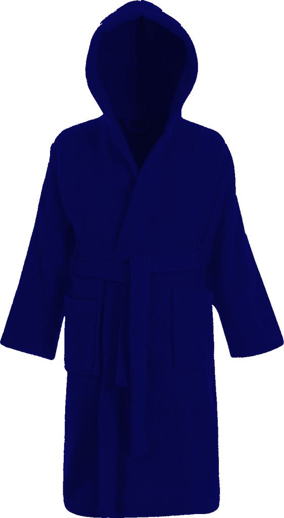 Kids Childrens 100 Cotton Bathrobe Terry Towelling Hooded Bath Robe