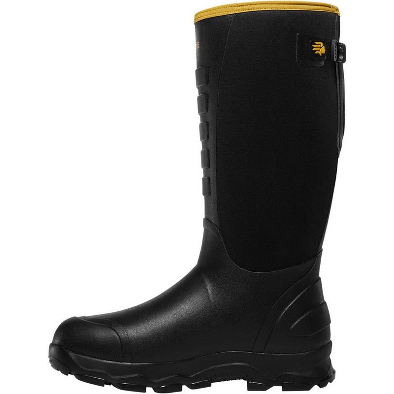 LaCrosse 4x Alpha 202100 Mens 16" Black Rubber Insulated Waterproof