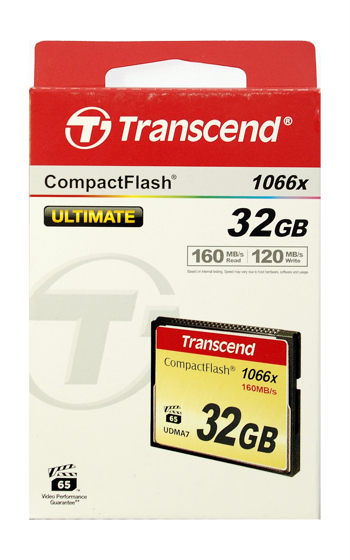 Transcend 32GB Ultimate Compact Flash Card with Fast 1066x Data