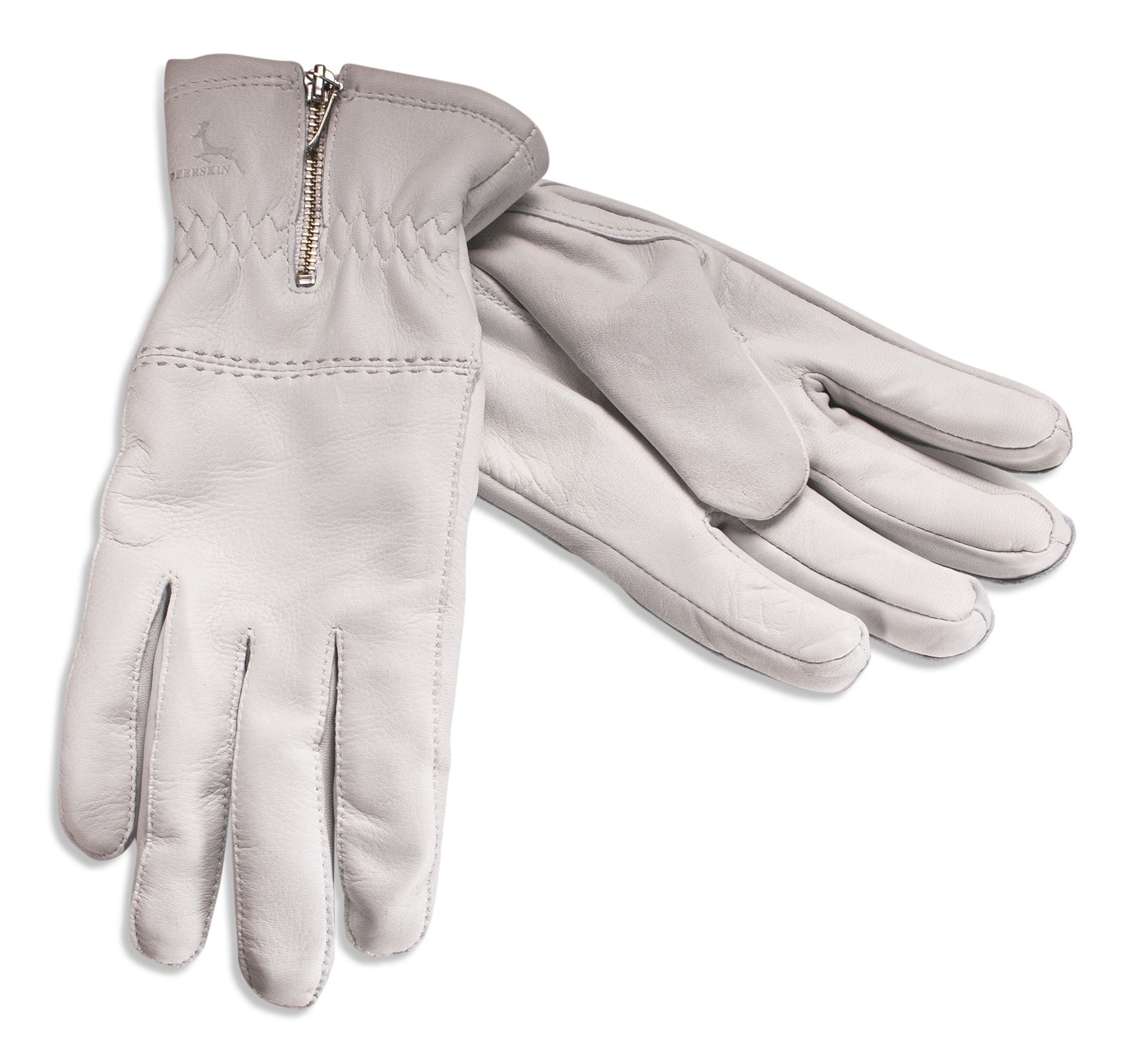 Hestra Ladies Real Deerskin Leather Gloves Merino Wool Lined Womens