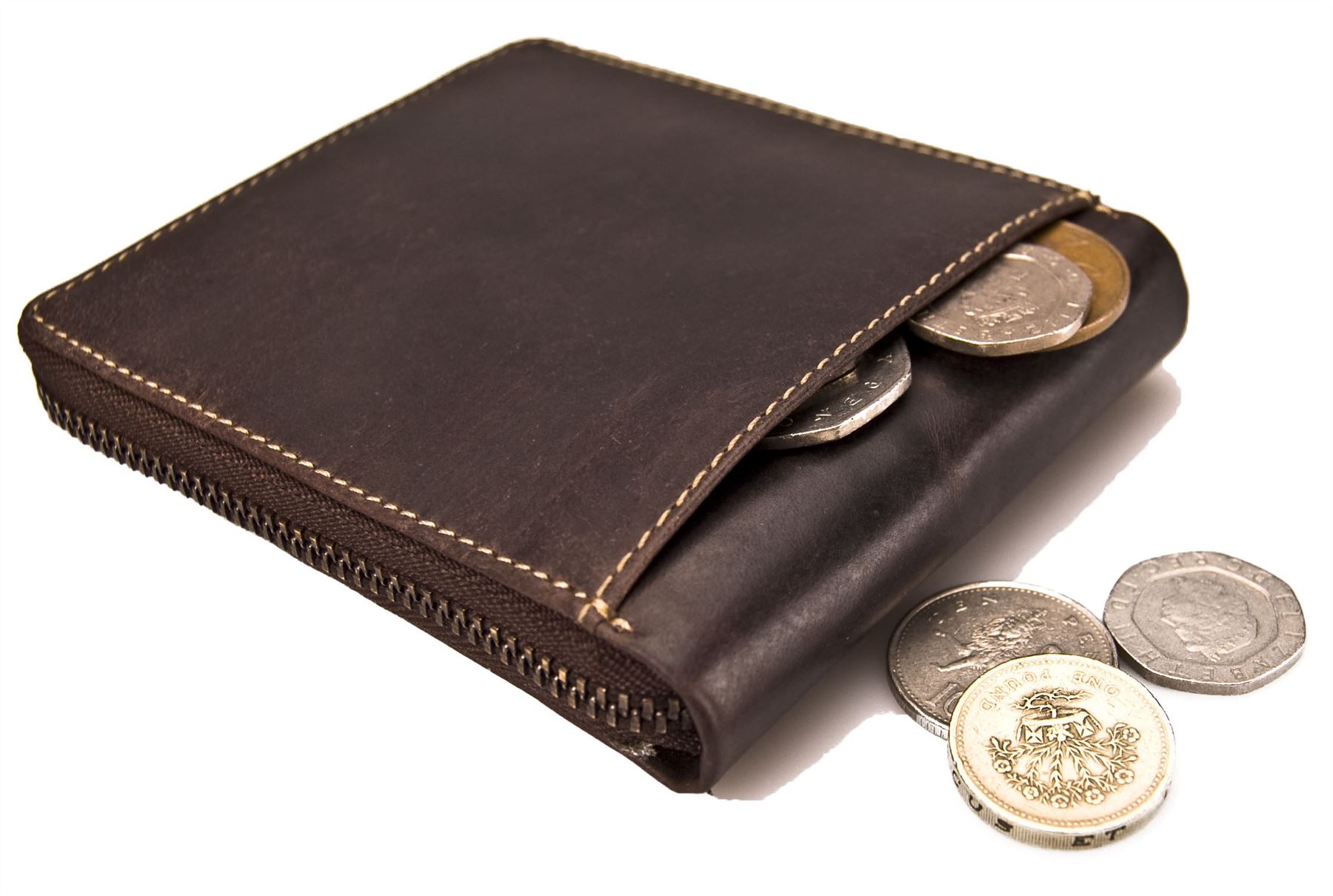 Bench Wallet For Men / American Bench Craft Men's Brown Hammer Riveted