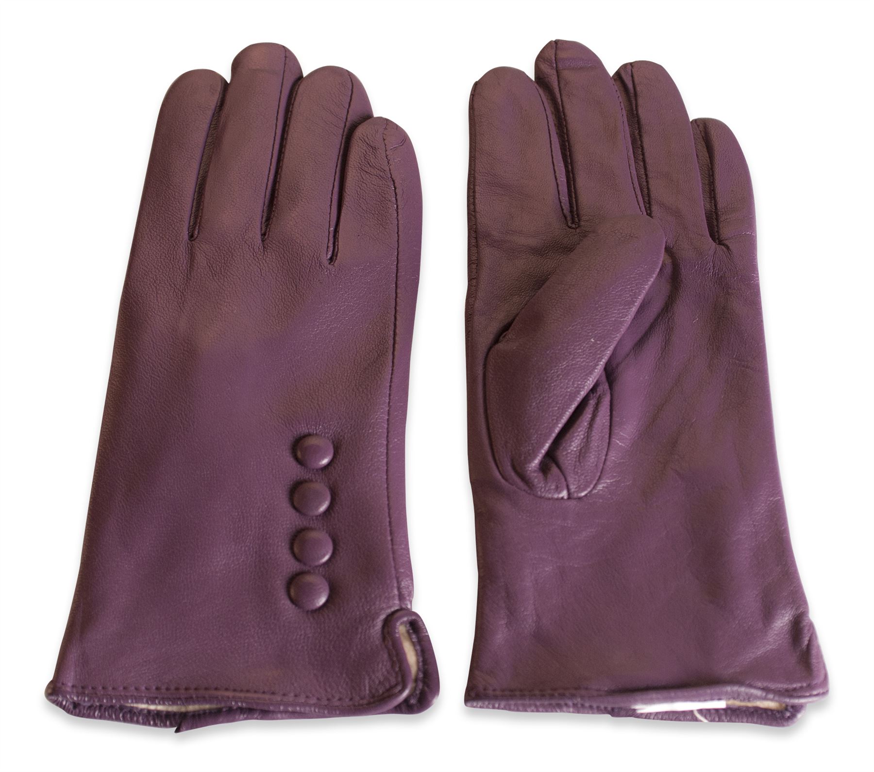 Quivano Ladies Soft Real Leather Gloves Four Button Genuine Womens 323200