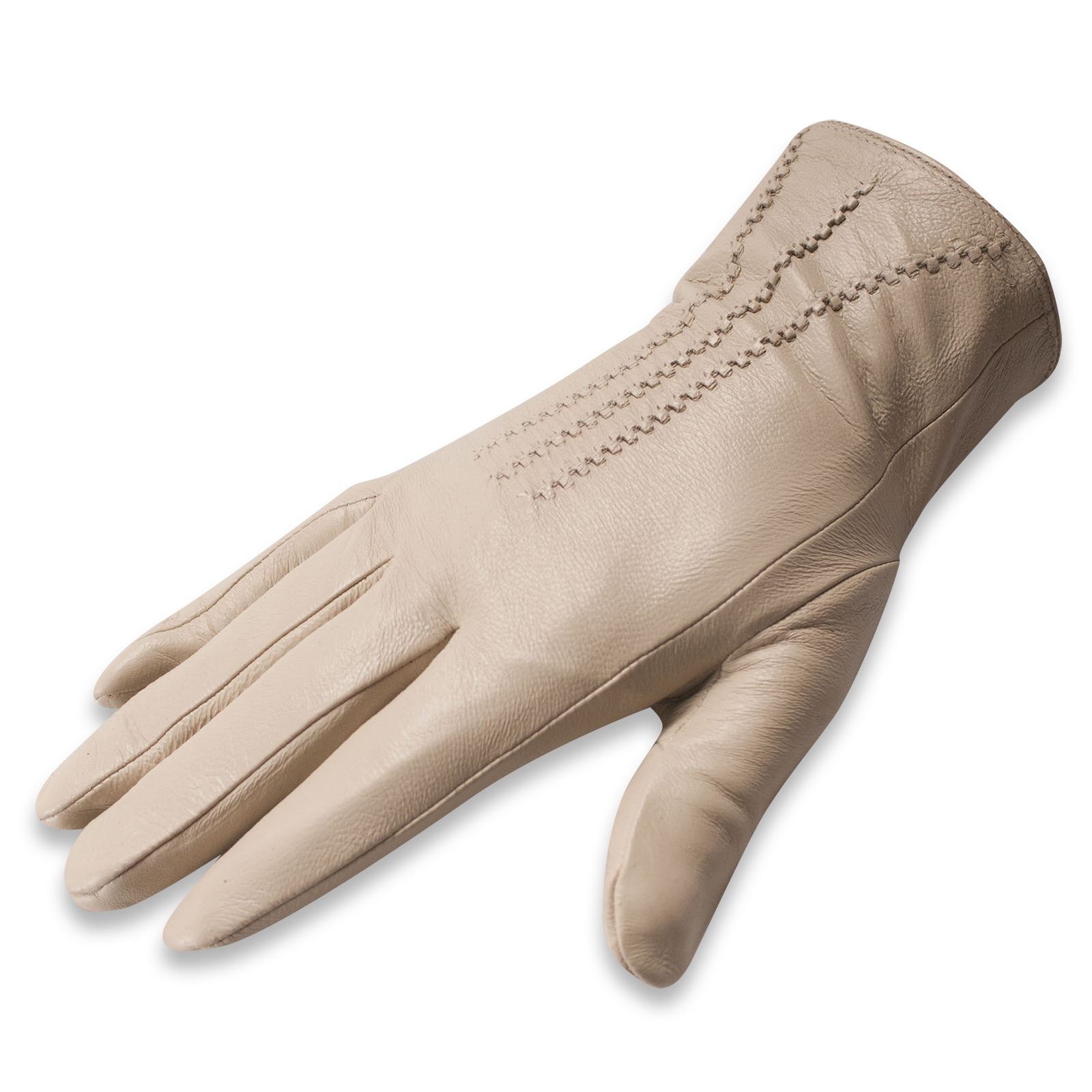Quivano Ladies Soft Real Leather Gloves Three Line Genuine Womens 337