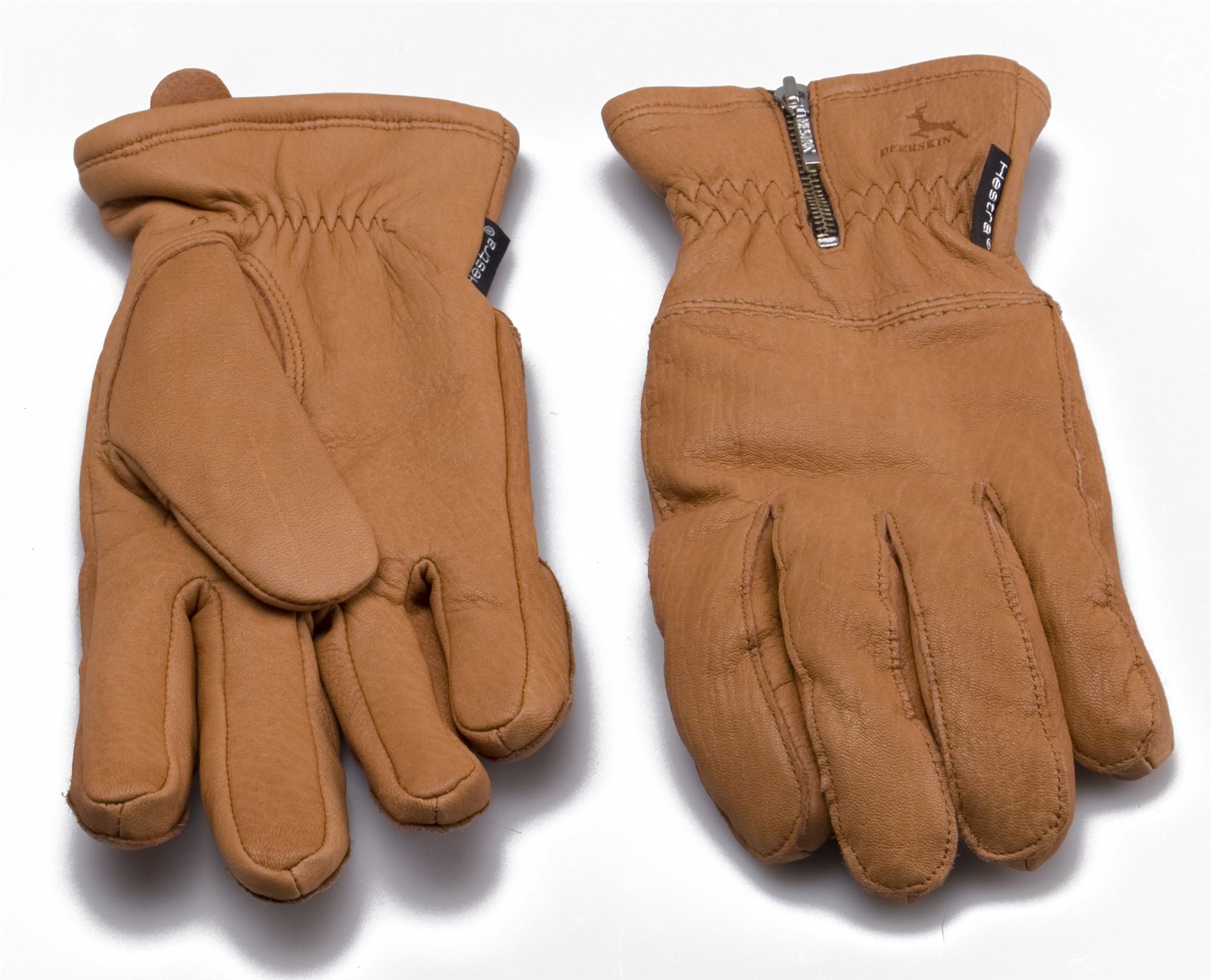 Hestra Ladies Real Deerskin Leather Gloves Merino Wool Lined Womens