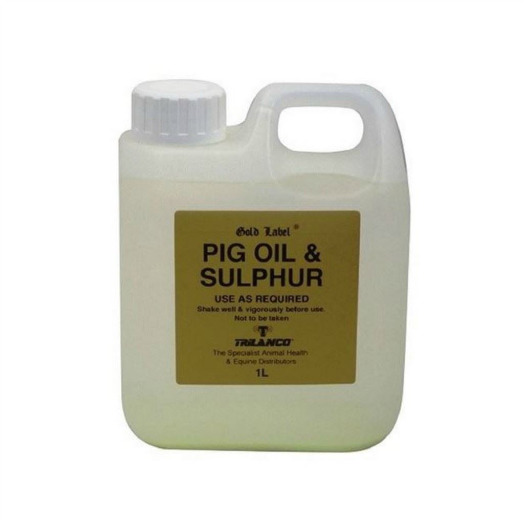 Gold Label Pig Oil & Sulphur or Pig Oil Spray 500ml Mud Fever Mane Tail