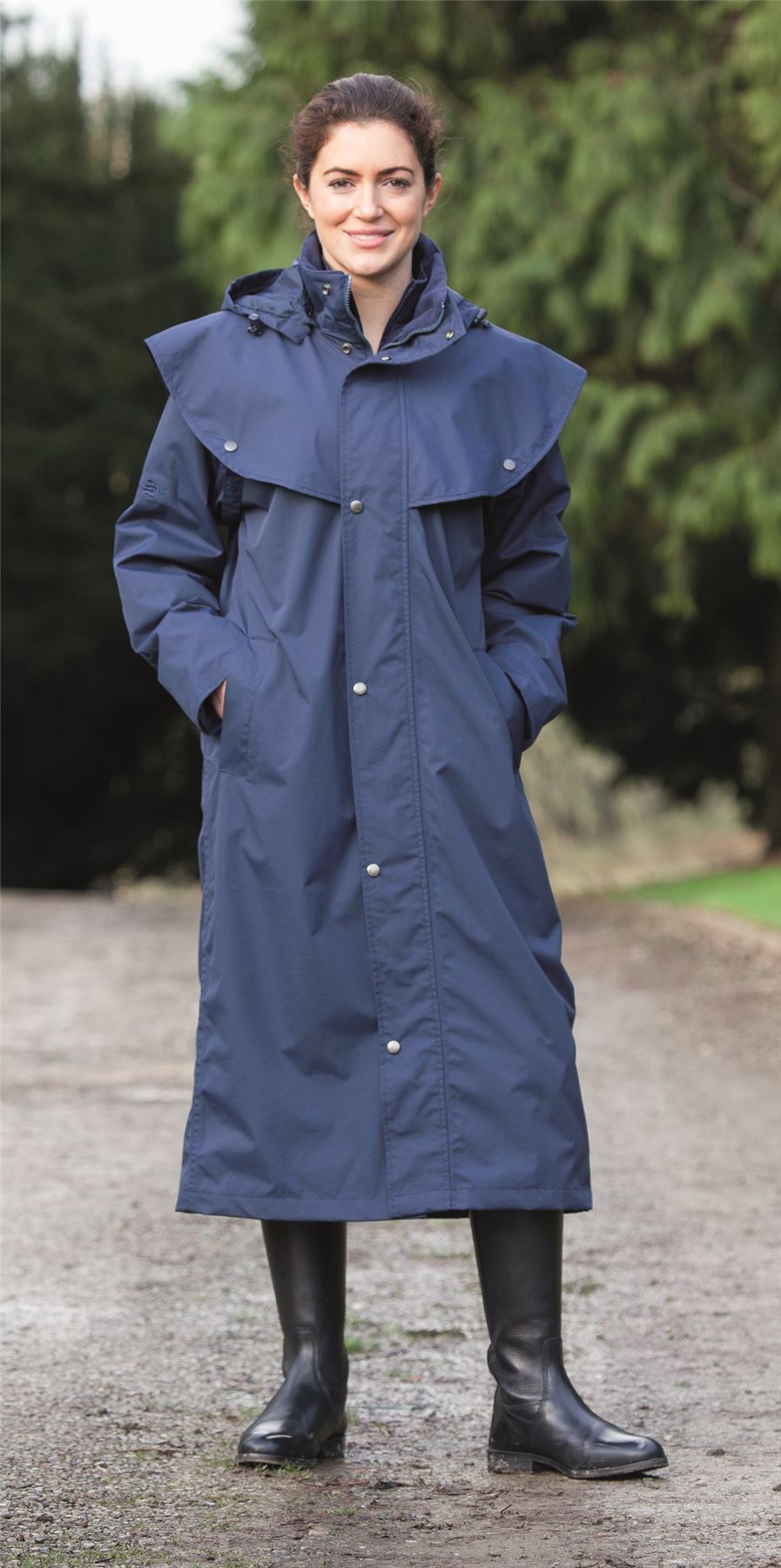 Shires Nevada Long Riding Coat Navy