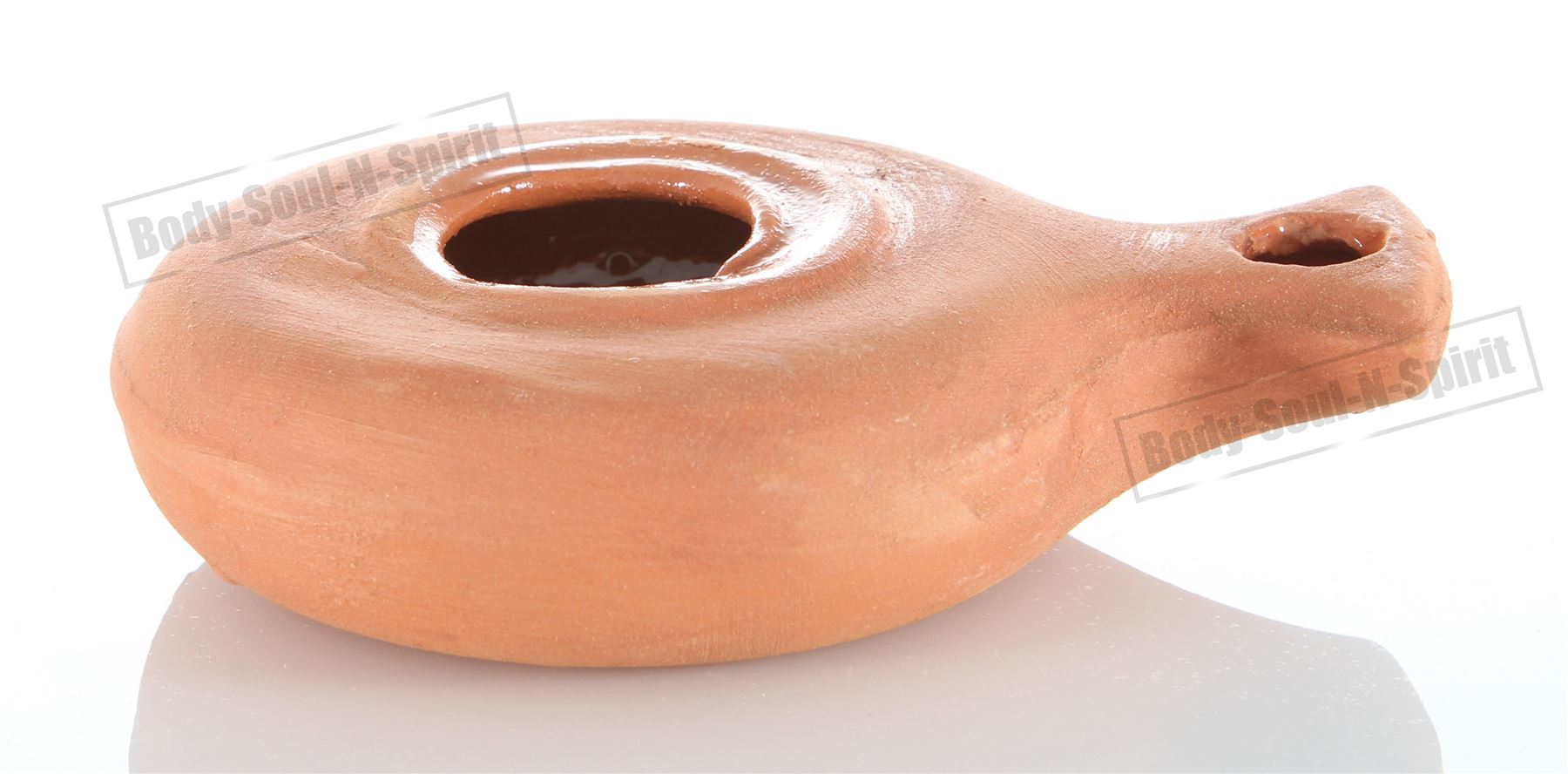 1 Ancient Israel Antique Biblical Replica Jewish Oil Lamp Judaica