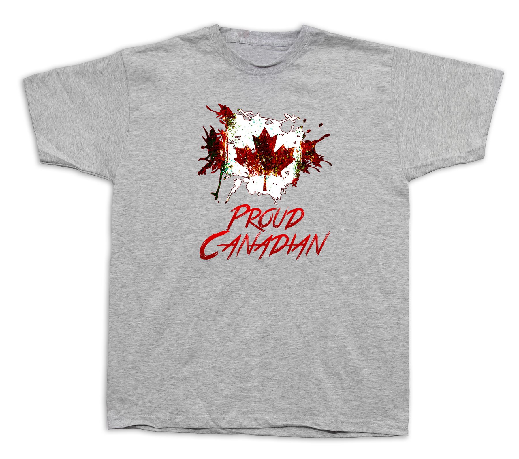 Proud canadian canada flag good life funny T shirt tee Graphic cartoon