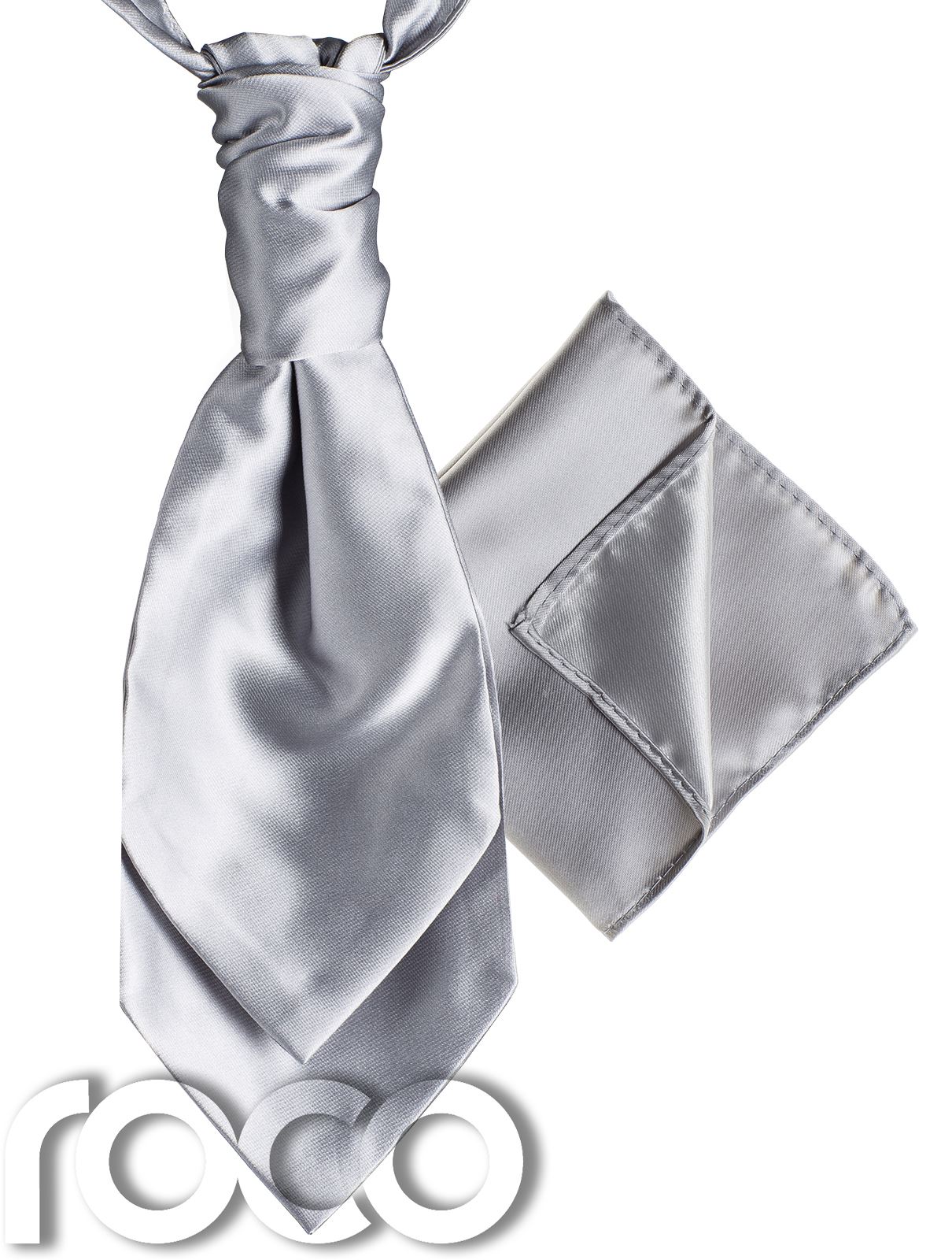 Mens Satin Wedding Ruche Cravat Tie with hankys, Cravat for Mens, Mens