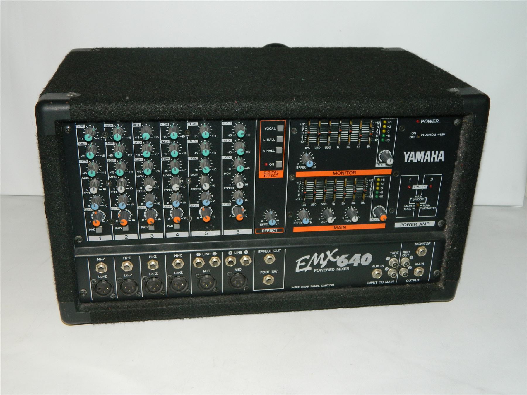 Yamaha EMX 640 Powered Mixer Amplifier PA System eBay